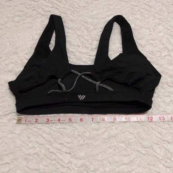 ❤ Forever 21 Black Strappy Sports Bra Medium - Picture 5 of 6